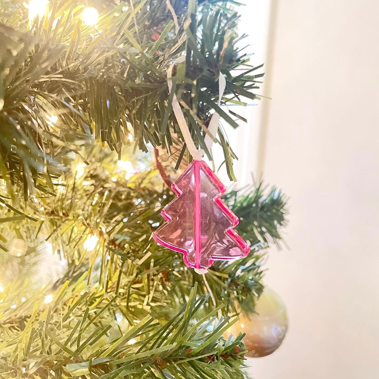 Pink Tree Ornament